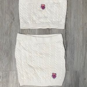 2 piece k Swiss skirt set